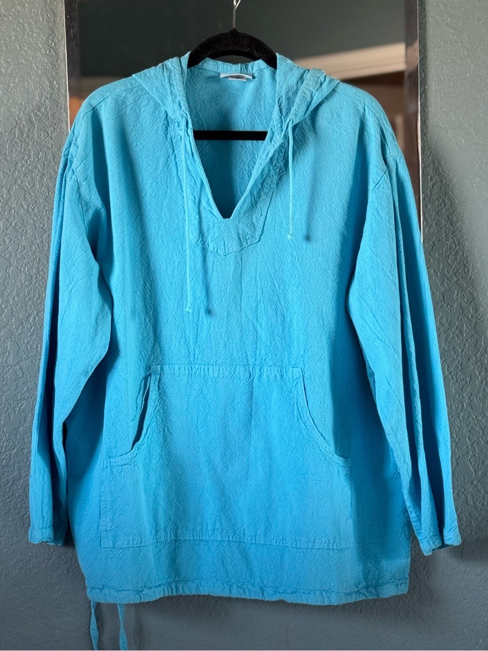 Soft Surroundings 100% Cotton Hooded Pullover Sweater Size 1X